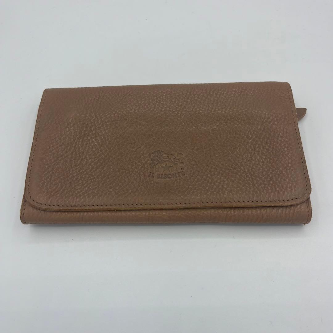 IL BISONTE 長財布 グレージュ　レザー　イルビゾンテ