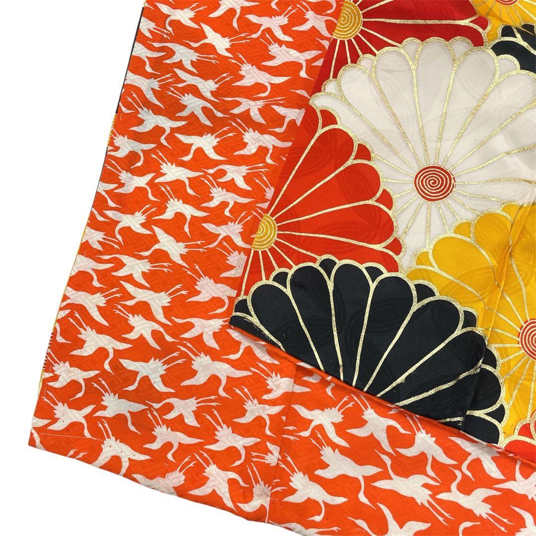 ◎mk-3118　七五三　女の子　着物・襦袢セット　アンティーク　12-10