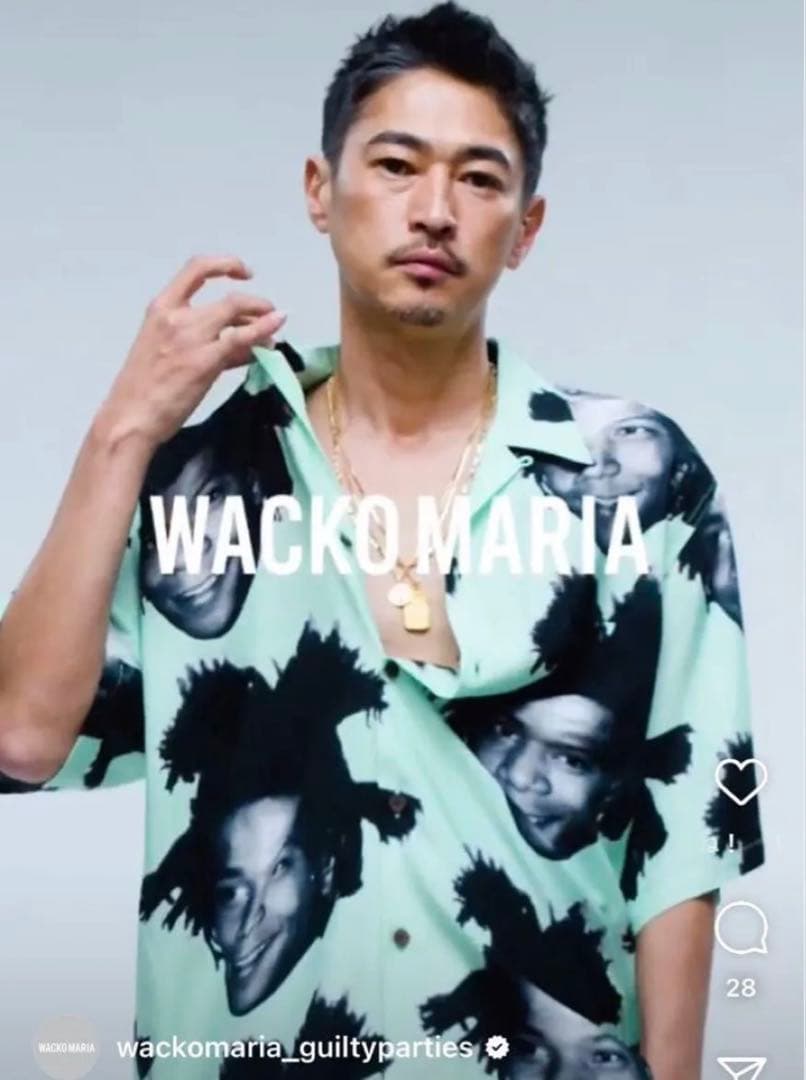K*n様 正規品　WACKOMARIA 23SS ワコマリア バスキア アロハシ