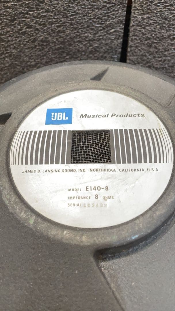 【たぽ】JBL E140-8 スピーカー