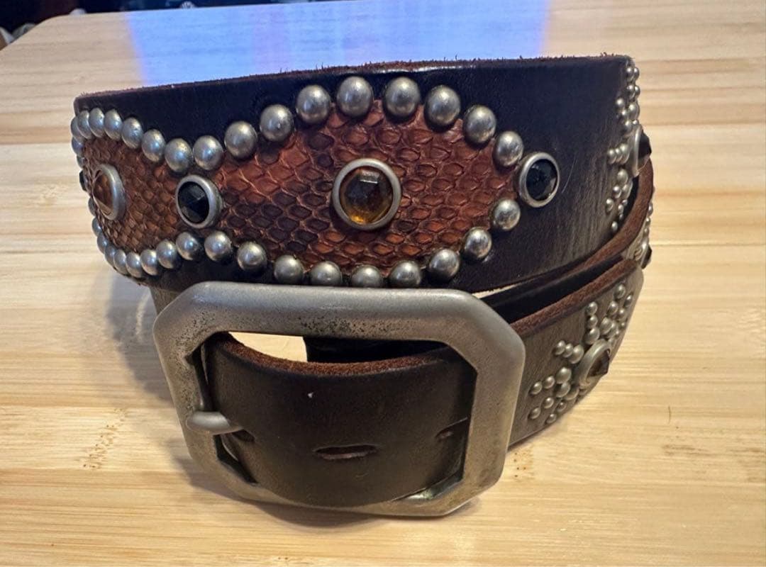 ⭐️HTC⭐️オーバーレイピーナッツベルト⭐️パイソン⭐️Dブラウン⭐️36