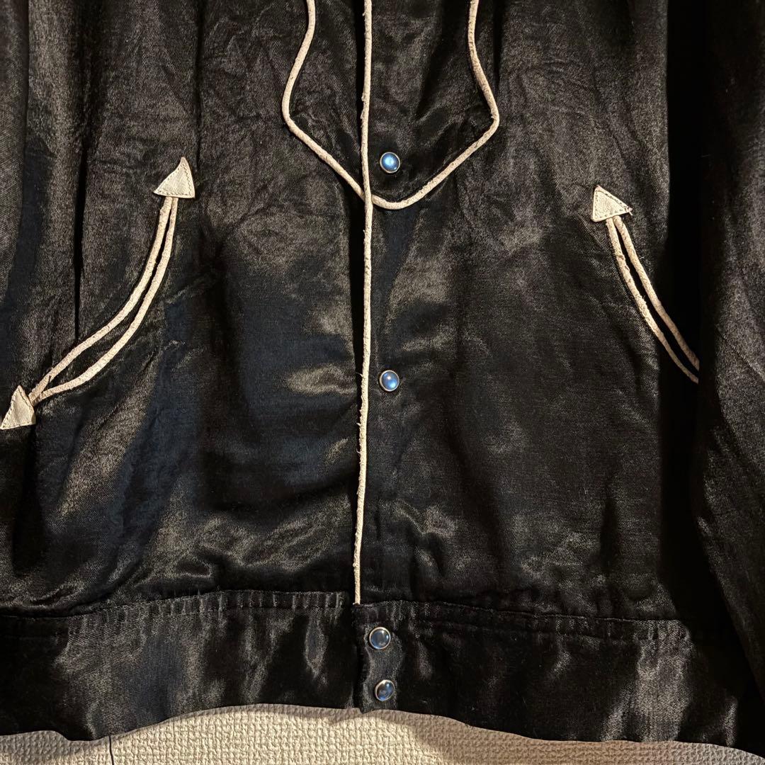 ジャケット・アウター vintage rayon gabardine Western jacket
