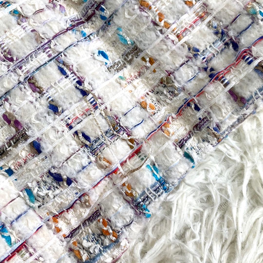 DAMA collection ミックスツイードダウンベスト　マリアケント　LL