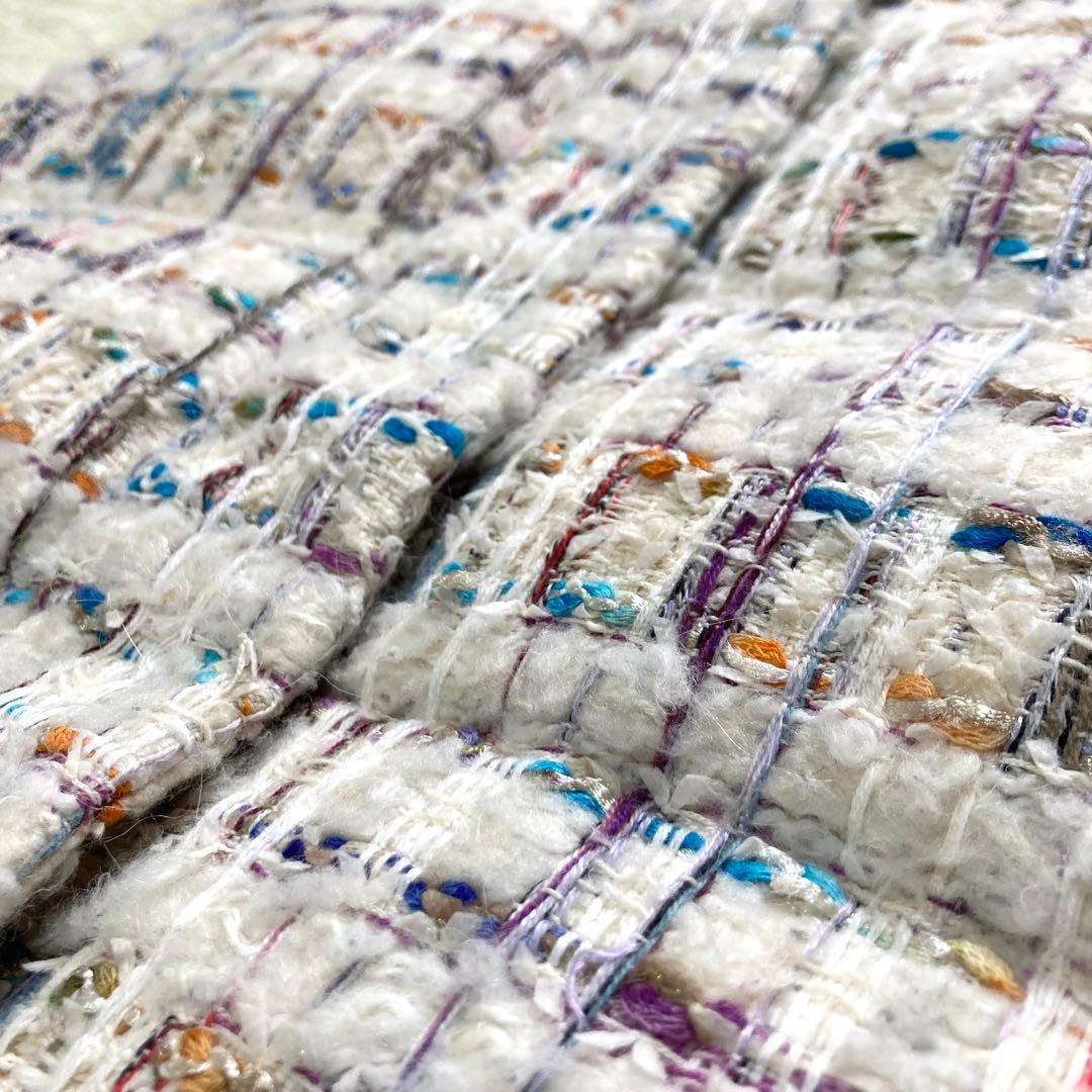 DAMA collection ミックスツイードダウンベスト　マリアケント　LL