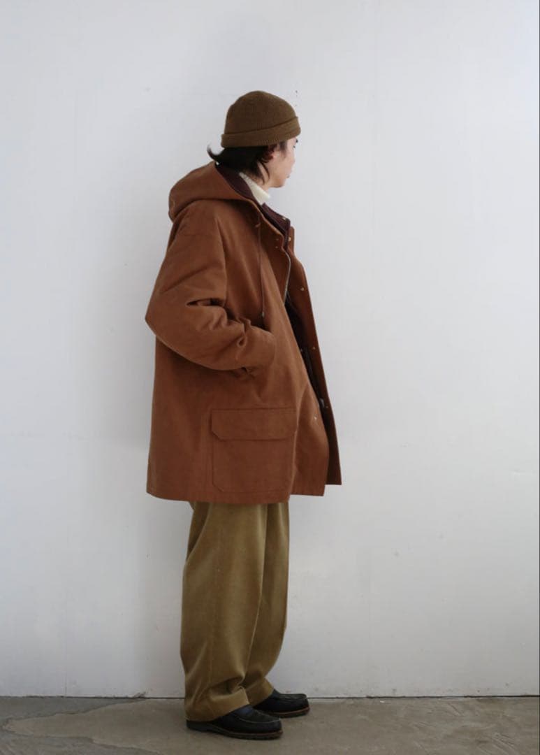 AURALEE 　WASHED HEAVY CANVAS LINER COAT