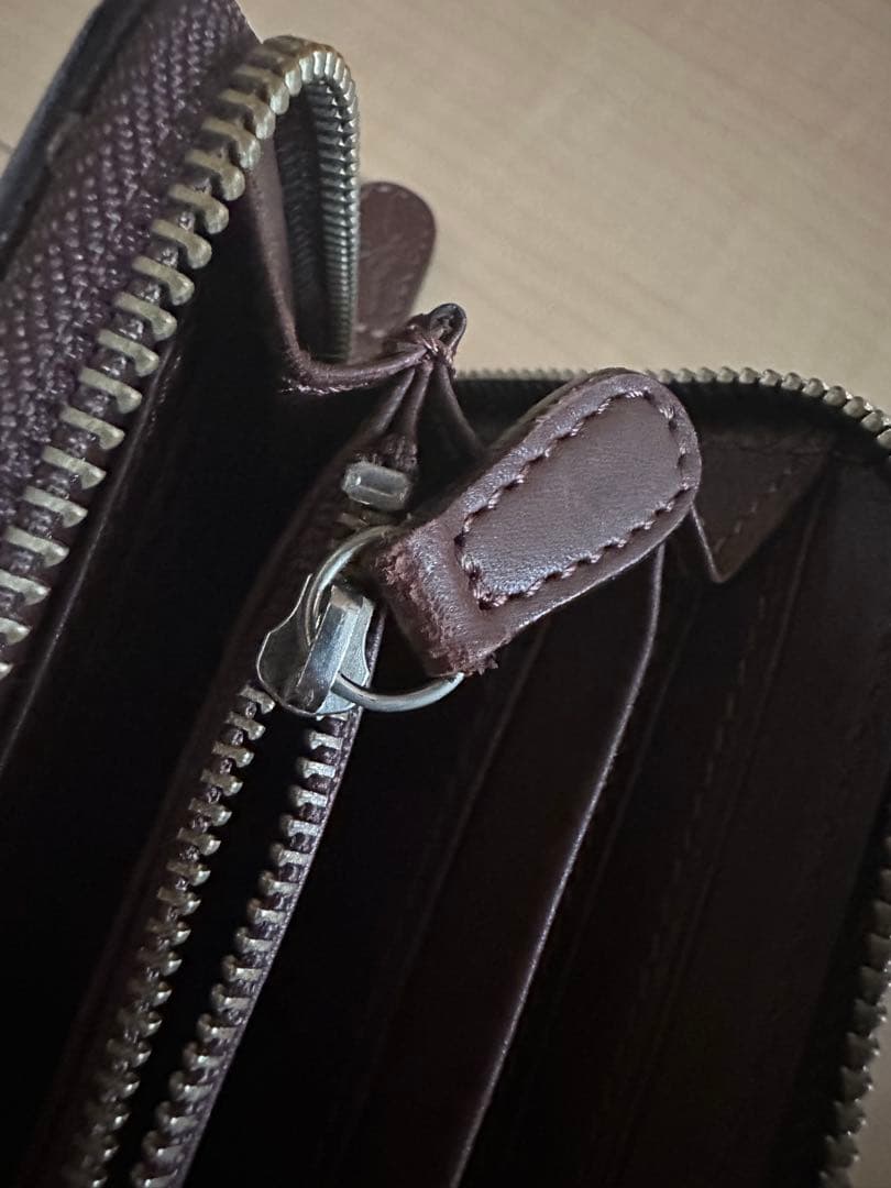 【未使用】SAAD ラウンドファスナー長財布　ブラウン（初売り特価）