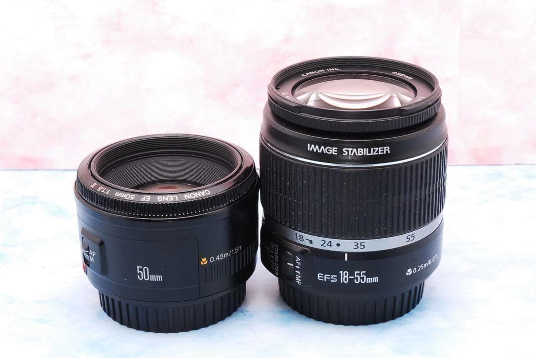 キャノン Kiss X7☆単焦点＆手ぶれ補正標準☆バッグ付☆人物撮り最適！