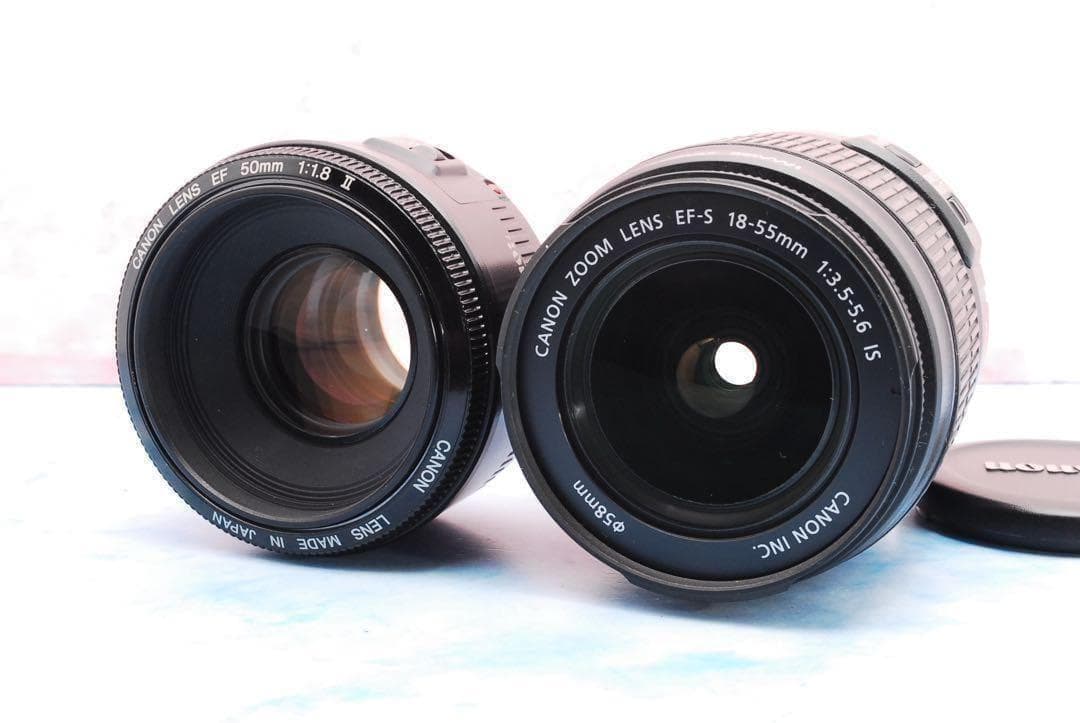 キャノン Kiss X7☆単焦点＆手ぶれ補正標準☆バッグ付☆人物撮り最適！