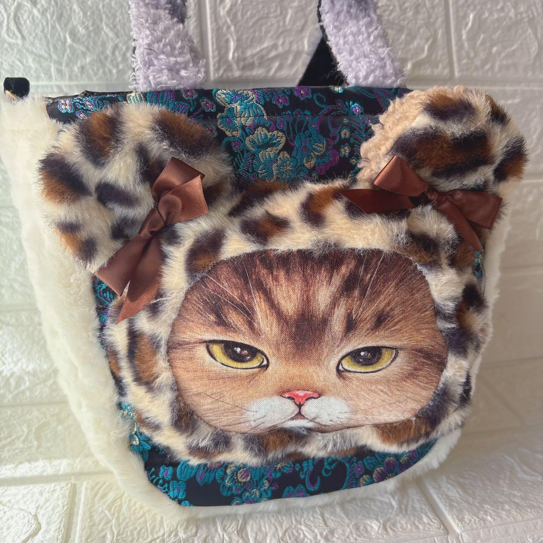 牡*定様 コヤンイサムチョン　トートバッグ　たっぷり　大きめ　ヒョウ柄