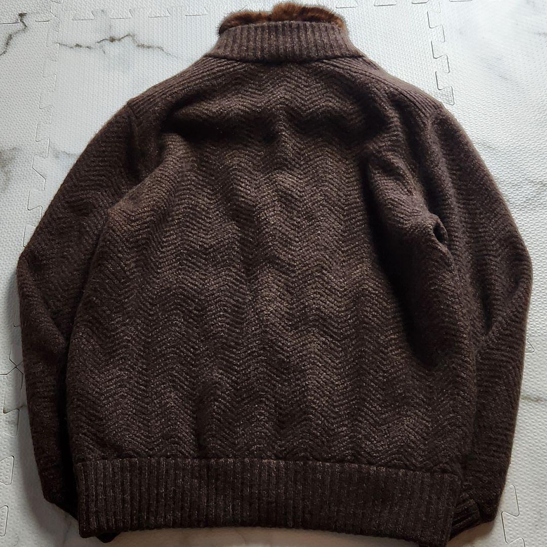 最高級✨ミンクファー ランバン ドライビングジャケット 総カシミヤ ニット