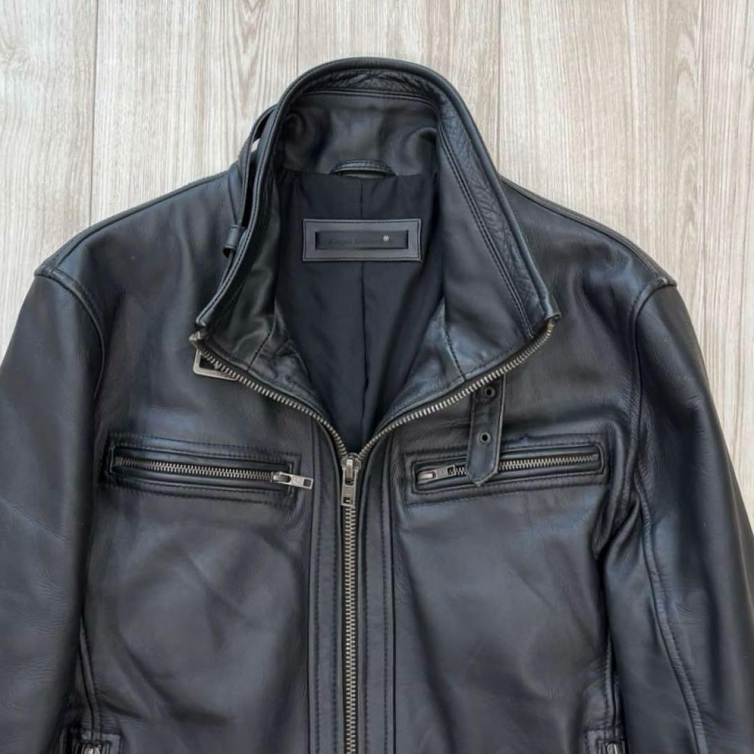 Liugoo Leathers レザージャケット ブラック L 牛革 中綿入り