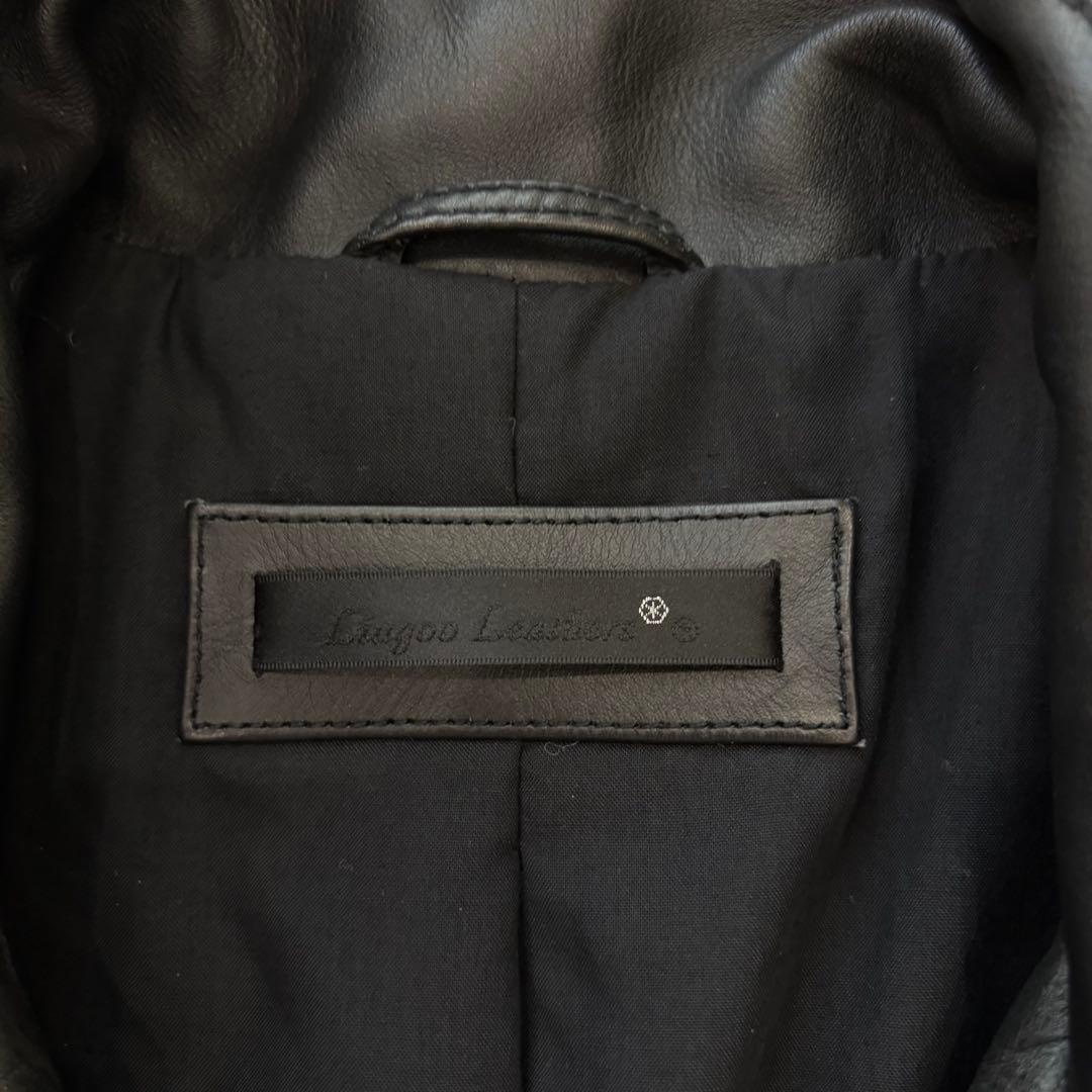 Liugoo Leathers レザージャケット ブラック L 牛革 中綿入り