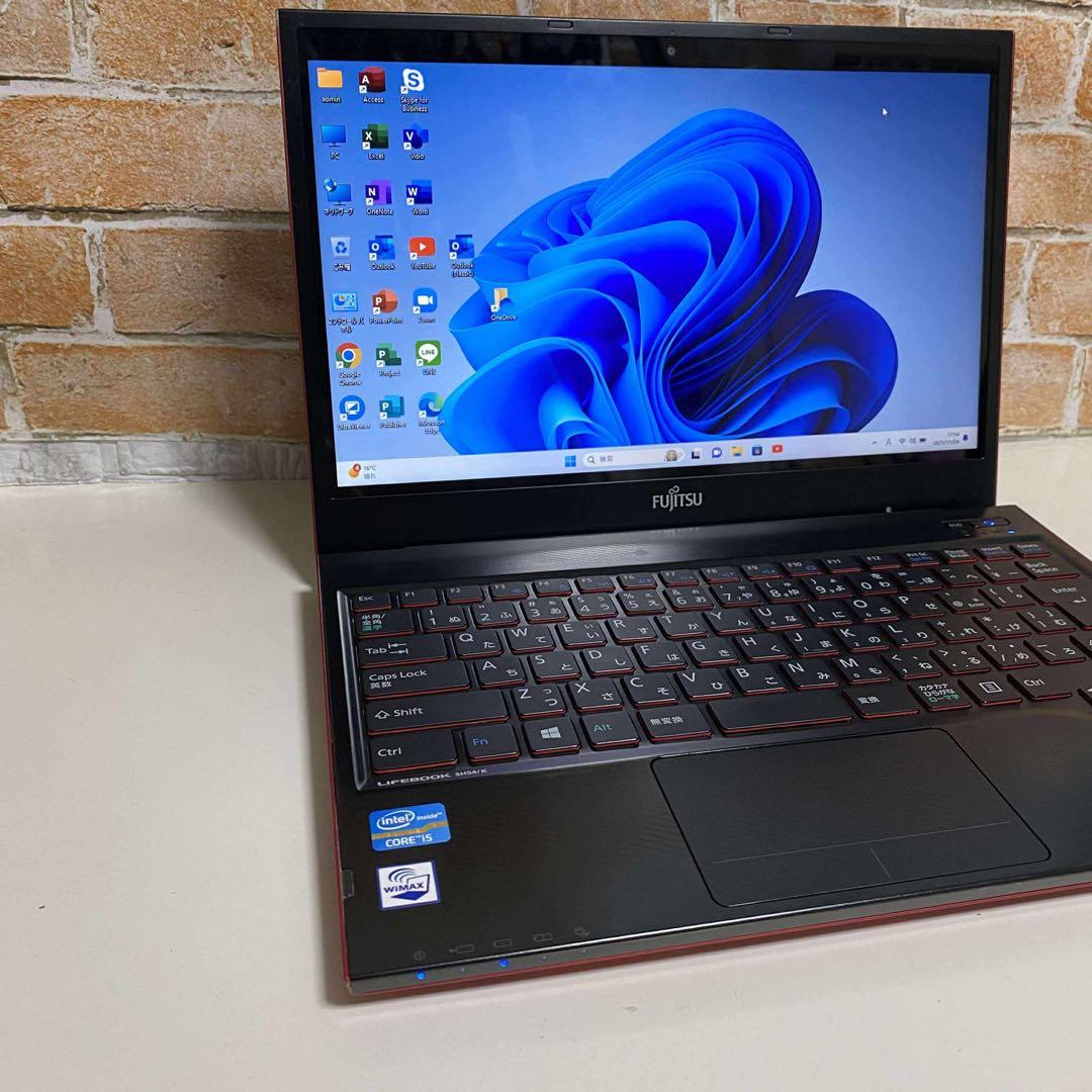 富士通ノート PC Core i5 SSD Windows11 オフィス付き