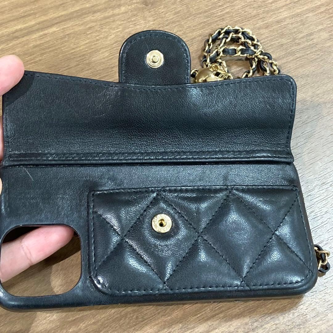 CHANEL シャネル マトラッセ ラムスキン iPhoneケース レディース