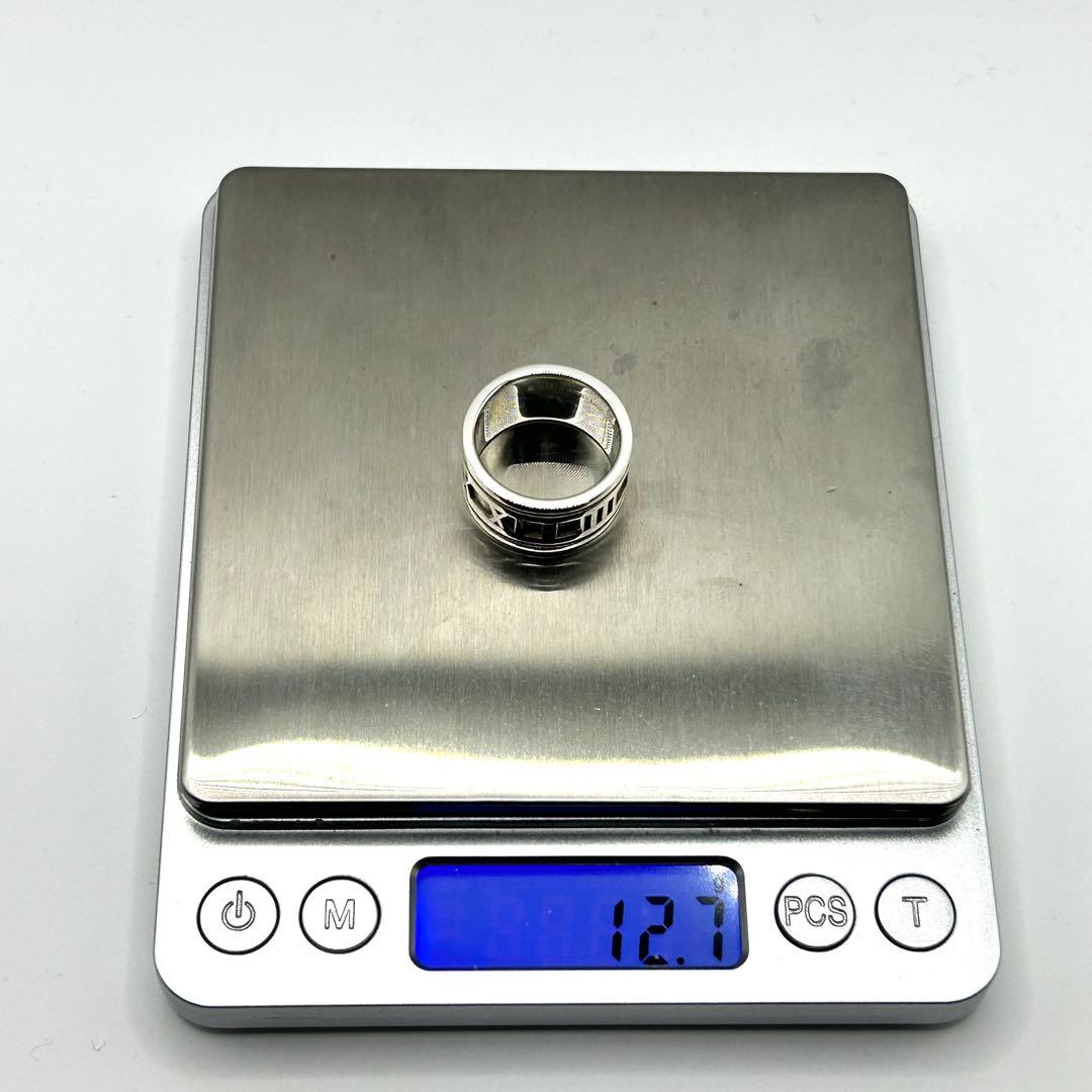 美品　ティファニー　アトラス　リング　ワイド　約18号　シルバー　925