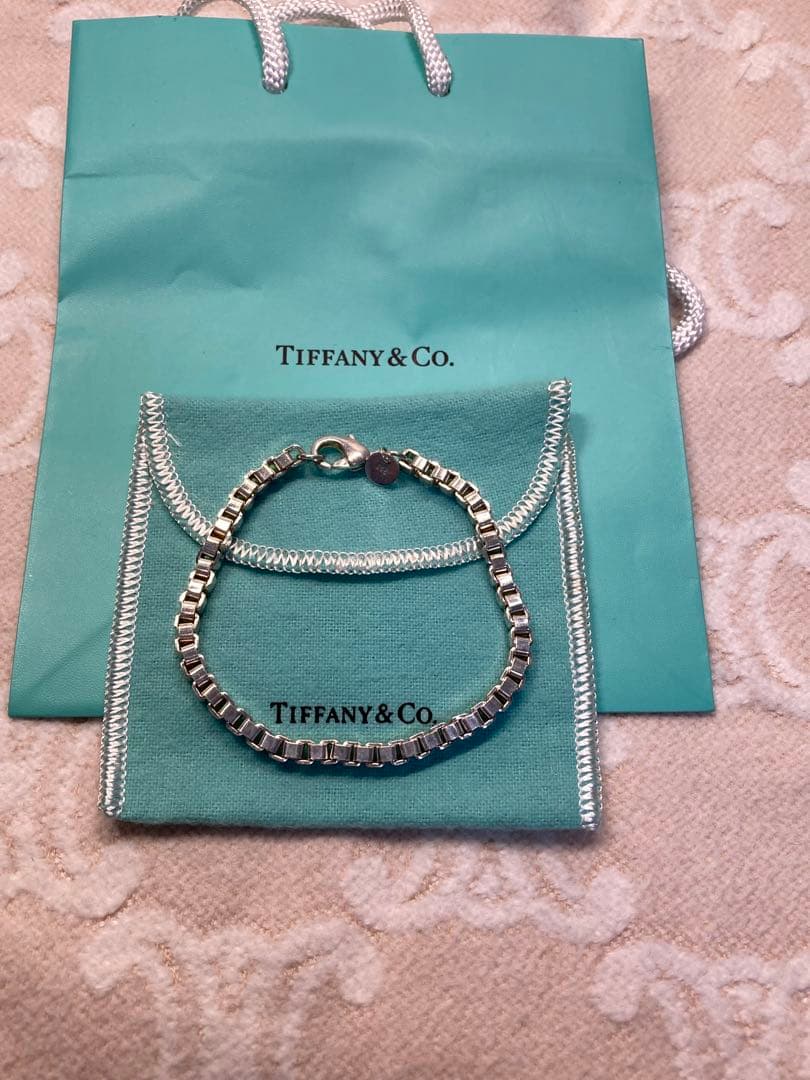【美品】ティファニー TIFFANY ベネチアンブレスレット SV925付属品付