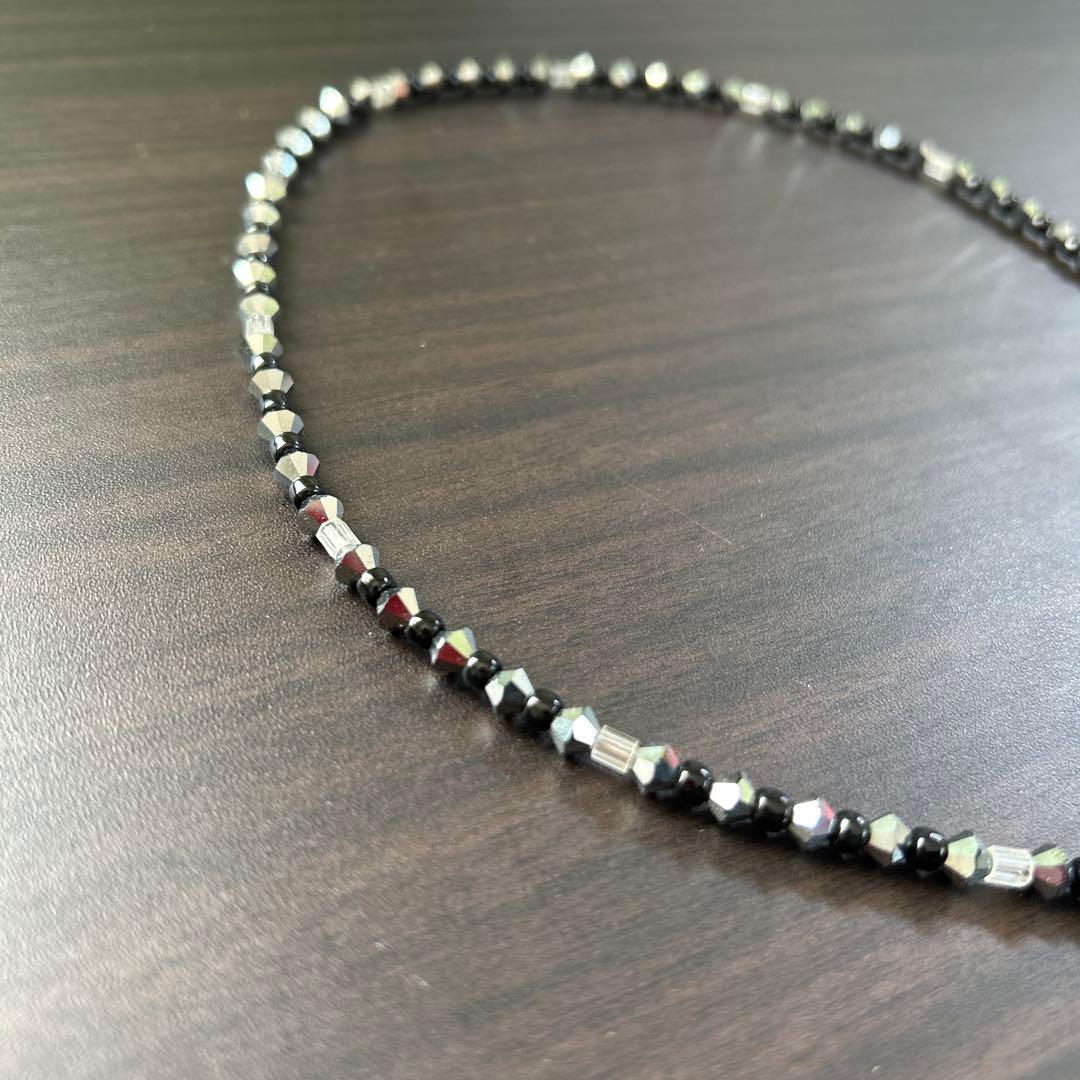 846ネックレス ブラック・シルバー