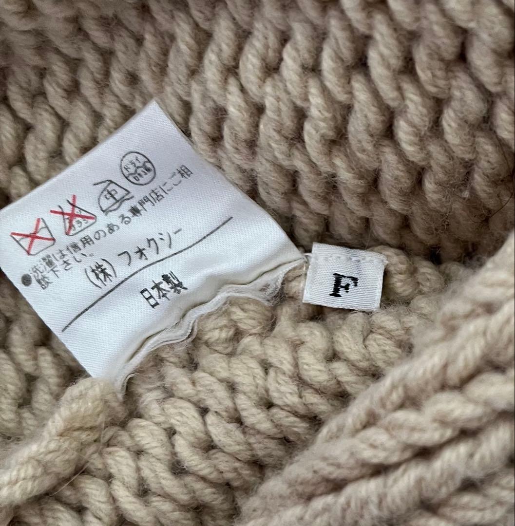 フォクシー　カシミヤブレンドダッフルコート