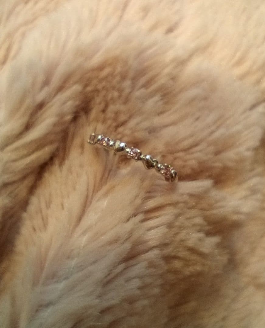 k10 ホワイトゴールド k10wg ハート エタニティリング ハーフエタニティ