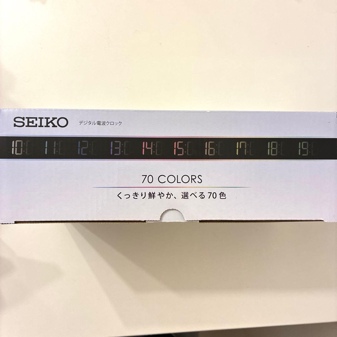 【新品・未使用】SEIKO セイコー 電波時計 デジタルクロック DL208W