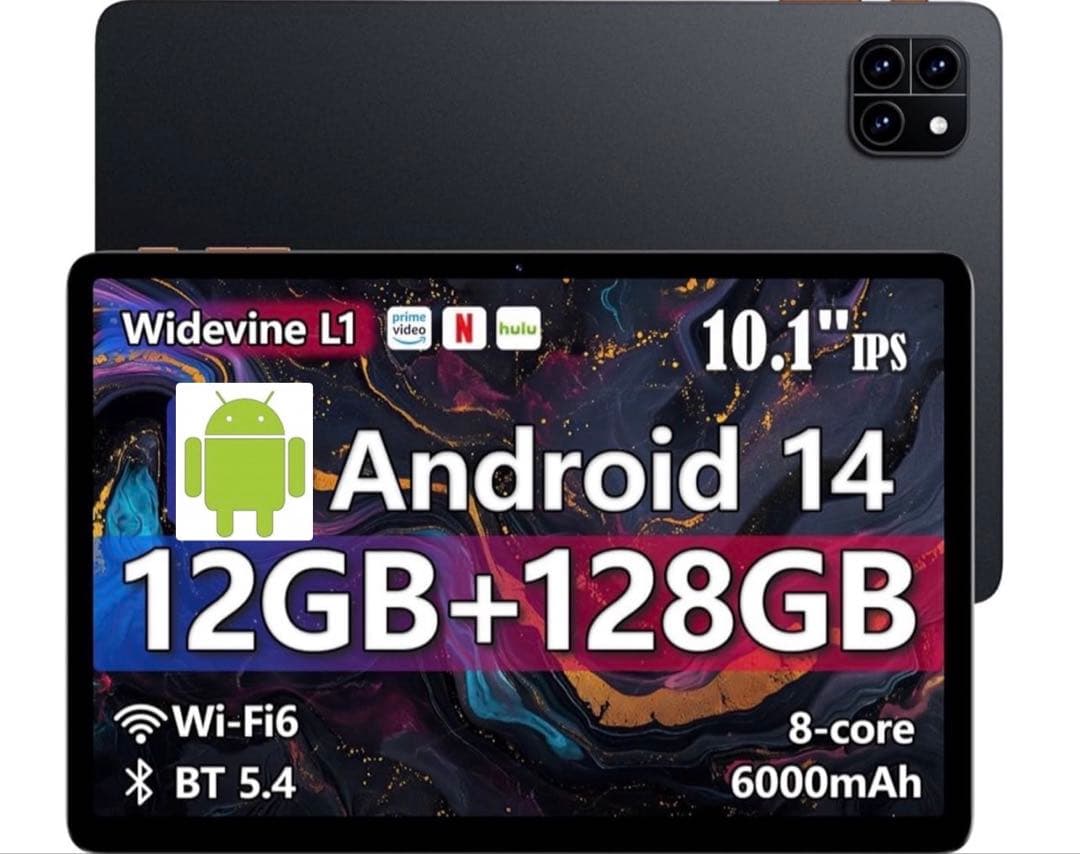 【新品】TAB 10インチ Wi-Fi 12GB+128GB android14