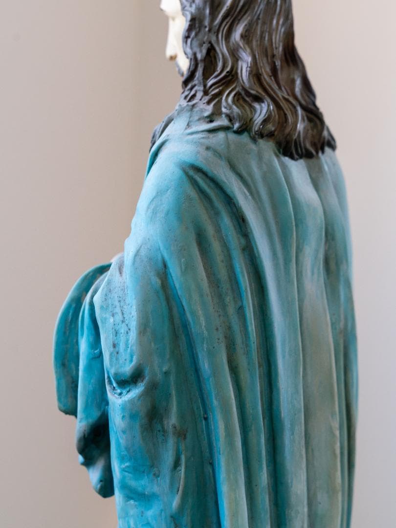 イエス・キリスト像 Jesus Statue アンティーク 木彫り彫刻