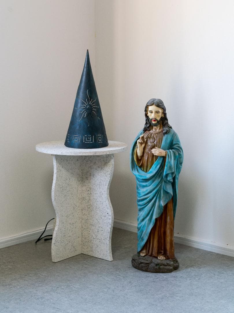 イエス・キリスト像 Jesus Statue アンティーク 木彫り彫刻