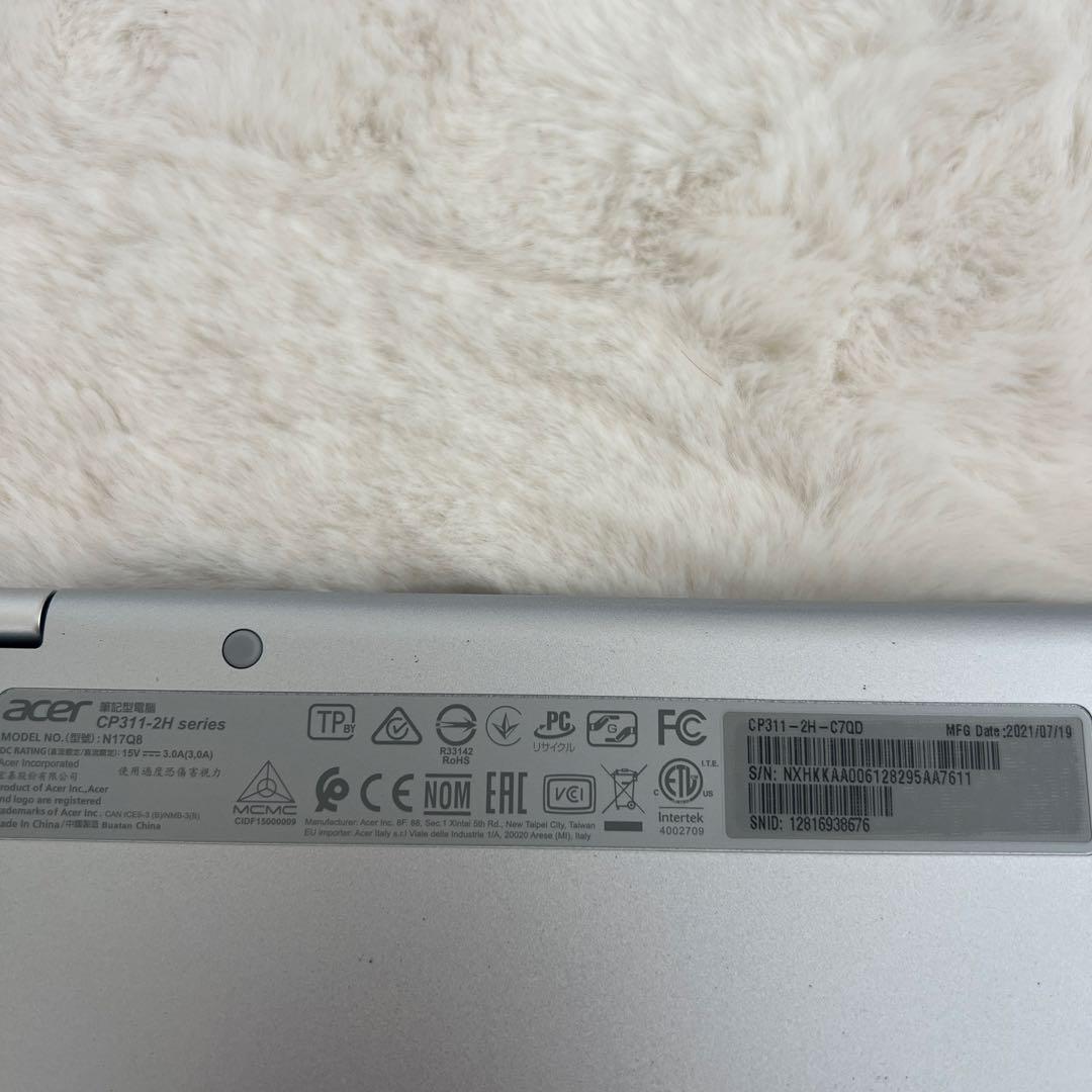 Acer Chromebook 11 シルバー 本体 ACアダプター付き