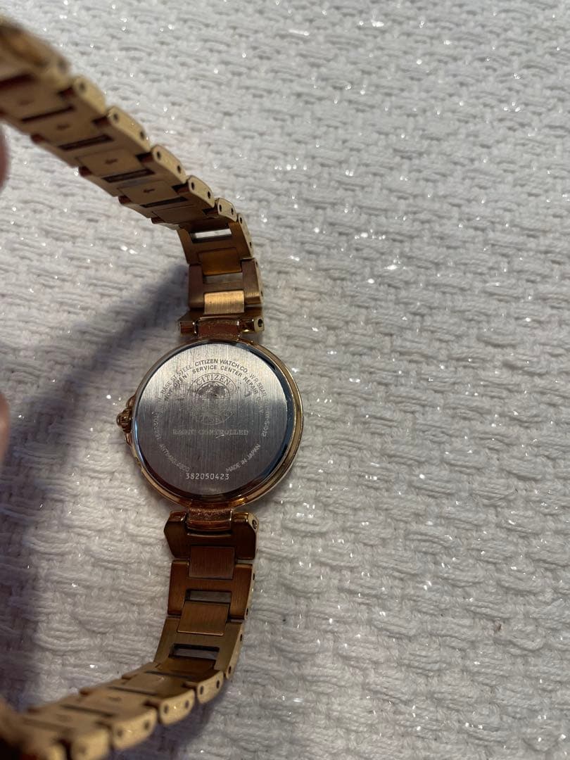 お値下げ　美品　CITIZEN XC 電波時計　ピンクゴールド