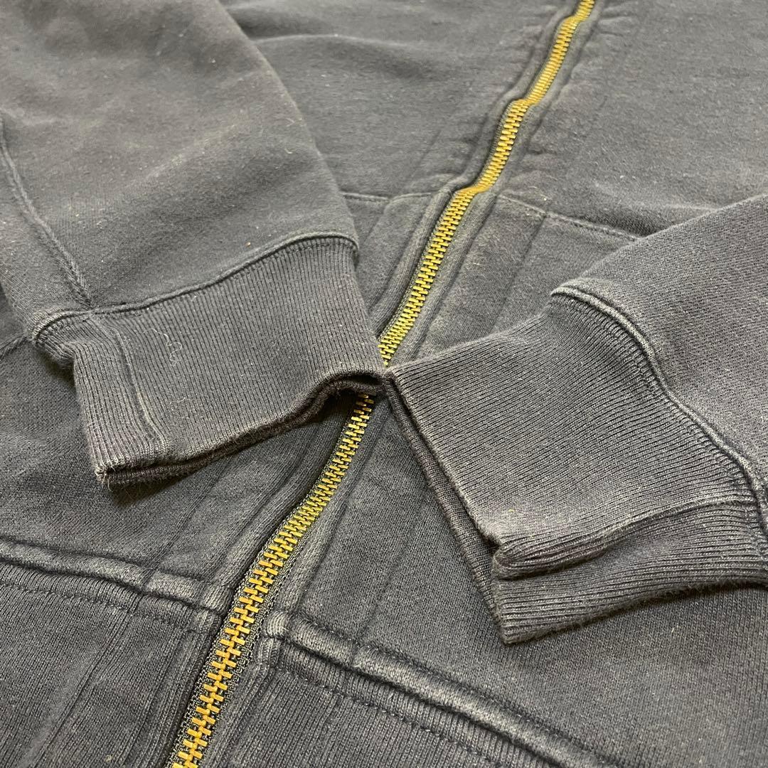 90's ポロバイラルフローレン フルジップパーカー ワンポイント サーマル 紺