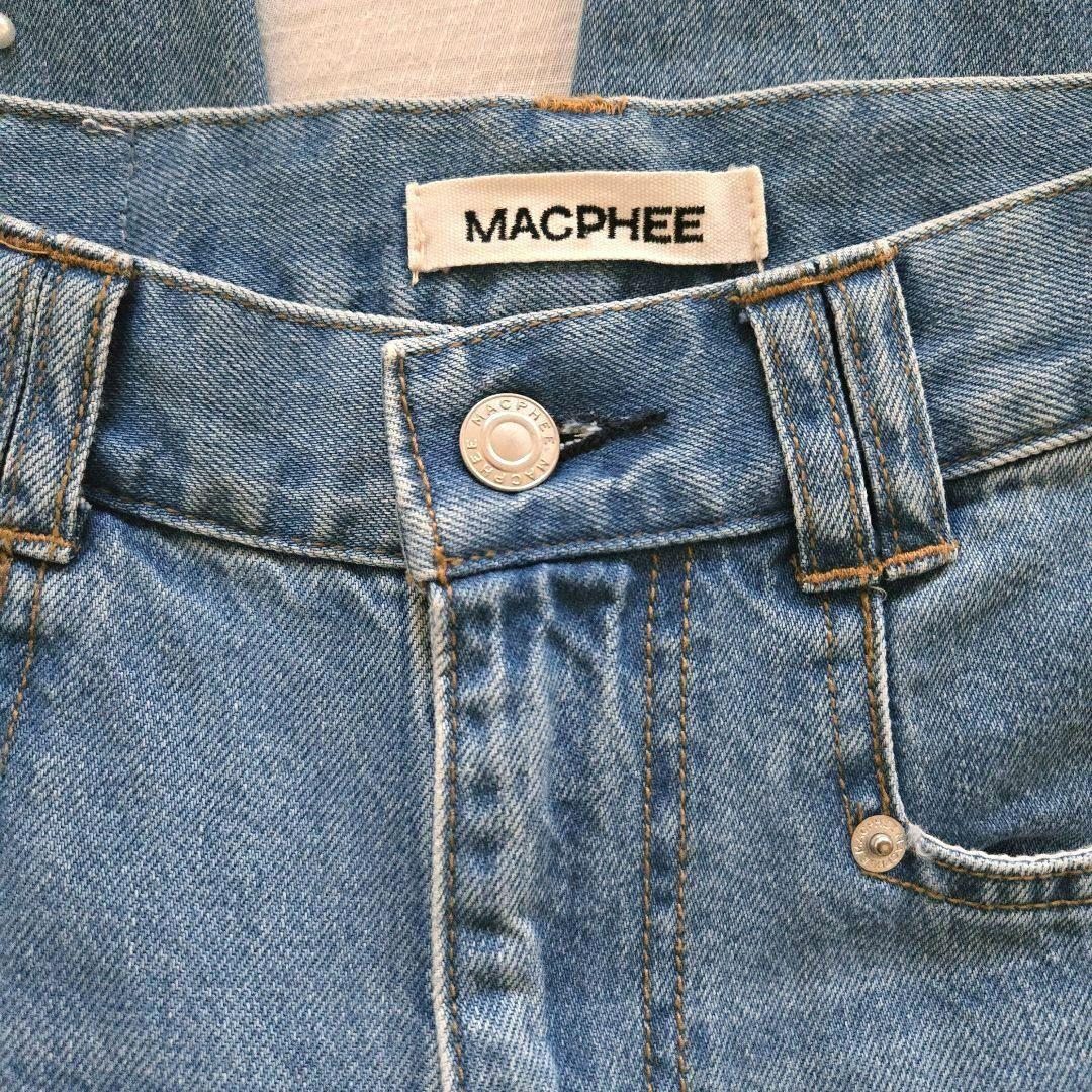 ★未使用新品★MACPHEE パールデニム コクーンテーパードパンツ