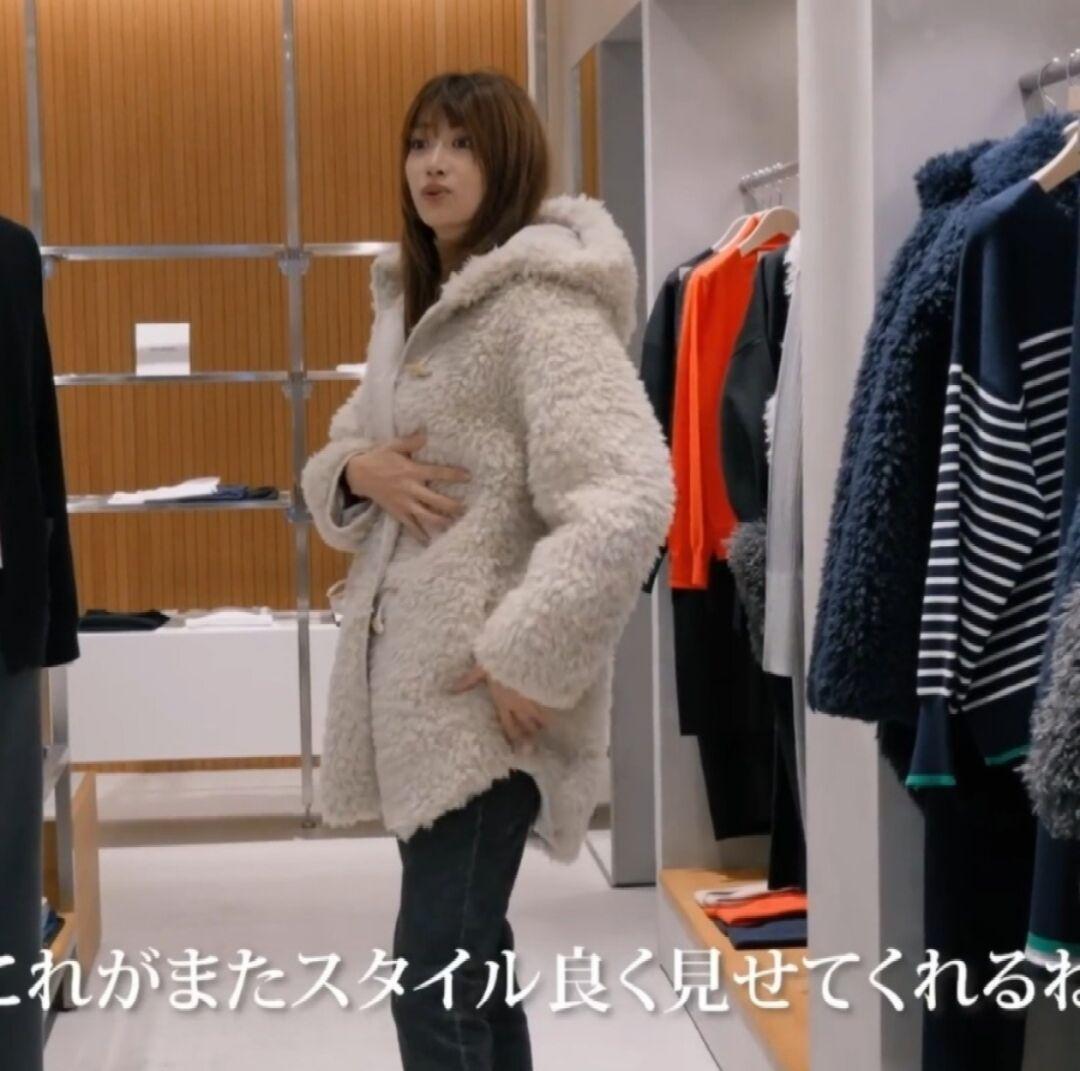 three dots スリードッツ　エコペルファーモンスターダッフルコート　ボア