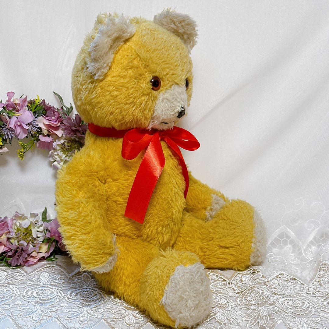 まんまる君 様✨希少✨❤️黄色いにっこりペディグリーベア❤️アンティークテディベア