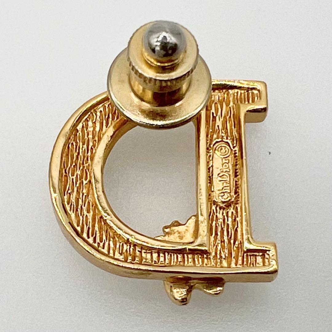 クリスチャン ディオール ピンブローチ 蜂 ビー Dロゴ ゴールド 刻印