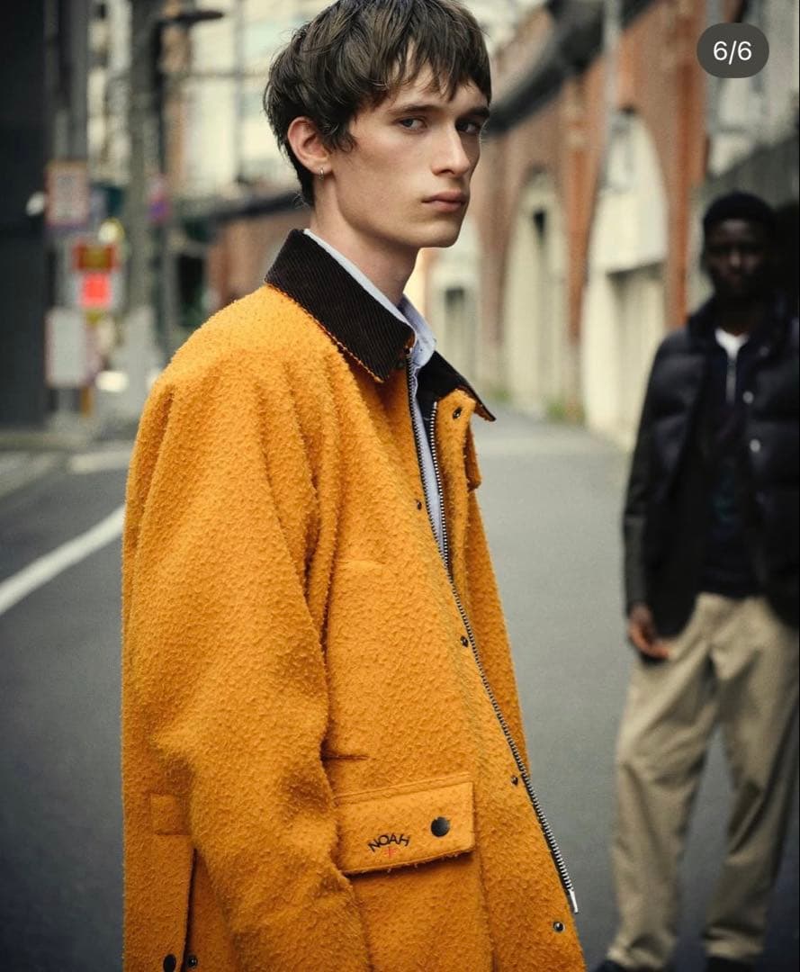 ジャケット・アウター Noah Barbour 60/40 Bedale Jacket Orange