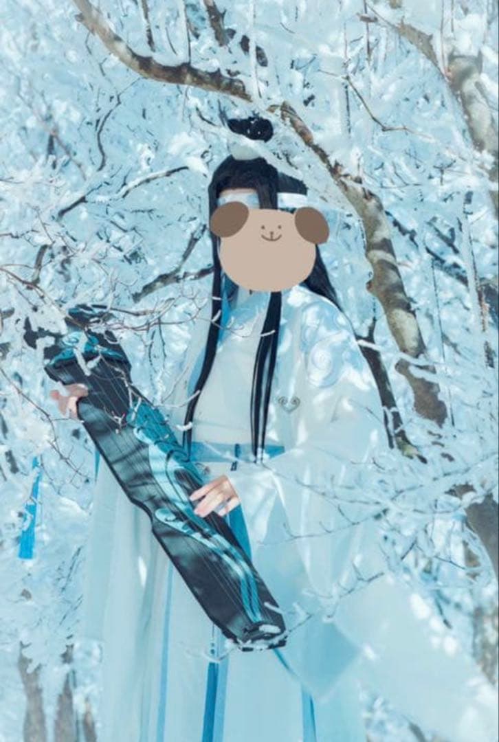 魔道祖師 藍忘機 成年 猫屋小舗 コスプレ衣装+ウィッグ+剣+琴