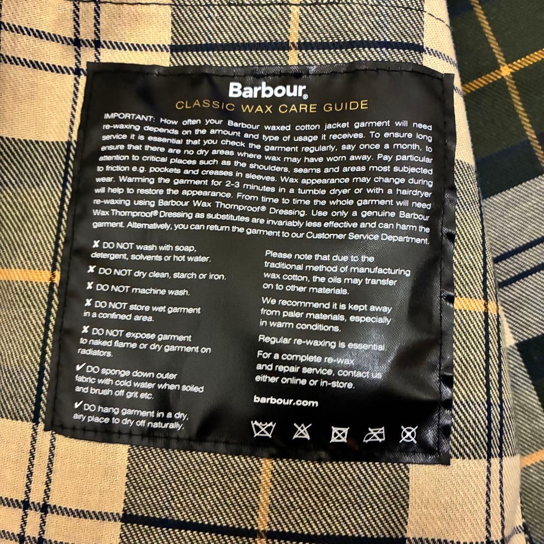 バブアー　ビデイル　ワックス　ジャケット　レギュラーフィット　セージ　38