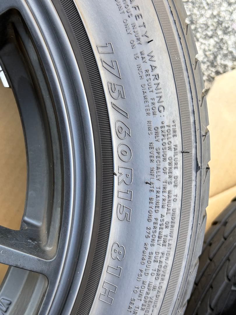 ステルスレーシングSPEC-01 タイヤホイール付　15インチ4穴PCD100