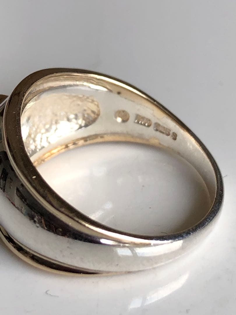 ヴァンドーム青山スターリングシルバー+k10 クリスタルカラーストンリング#13