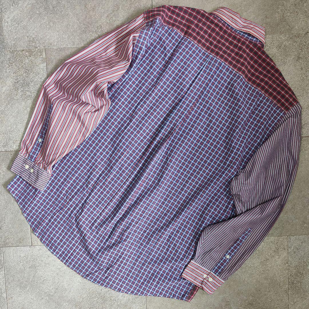 【BrooksBrothers】未使用品 B.D切替デザインシャツ