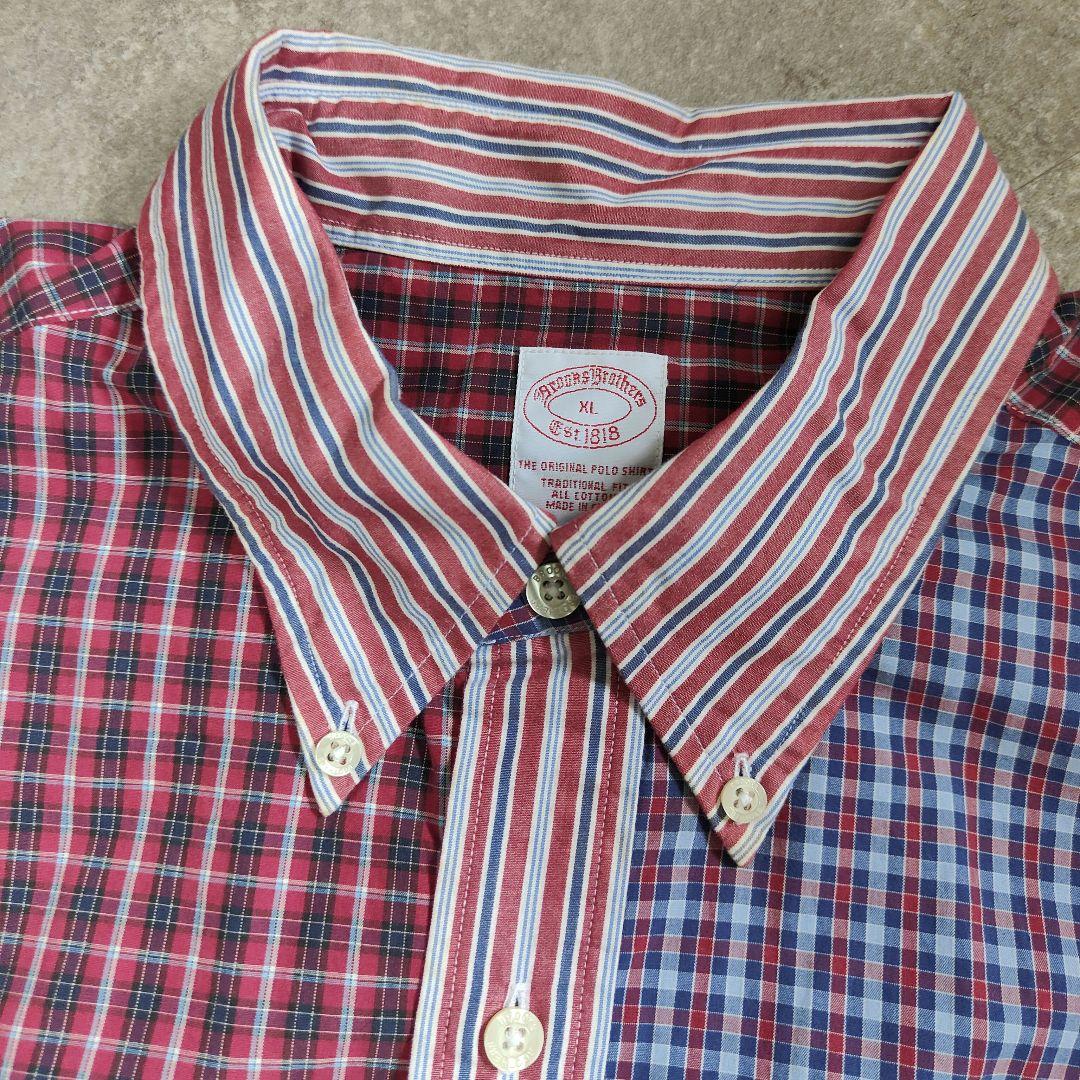 【BrooksBrothers】未使用品 B.D切替デザインシャツ