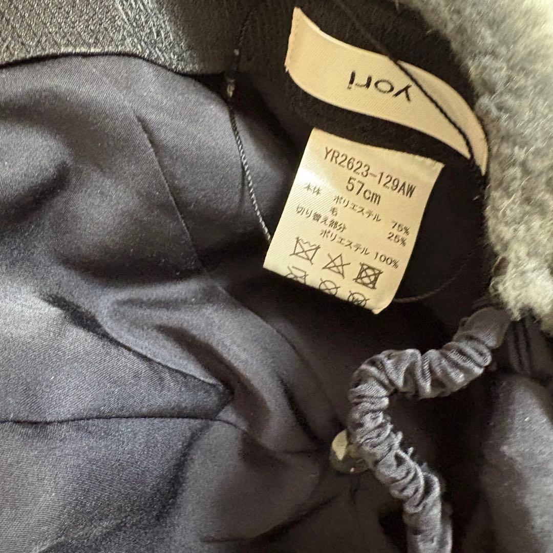 yori もふボアリボンキャップ　57