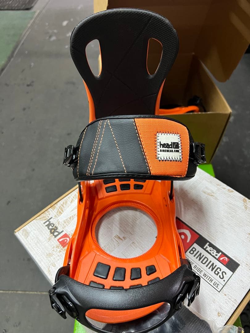 オレンジ スノーボードビンディング 未使用 Lサイズ