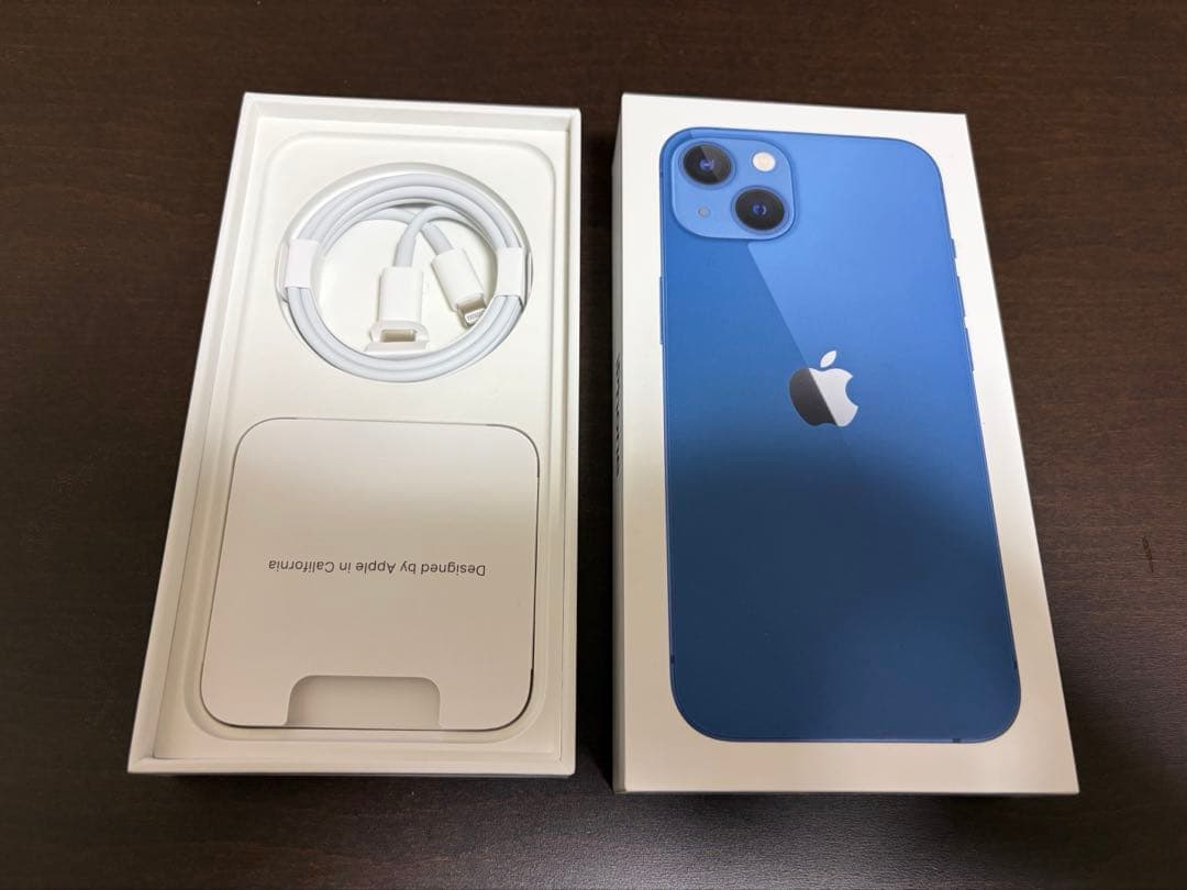 iPhone 13 ブルー 128GB SIMフリー 美品 おまけ付き