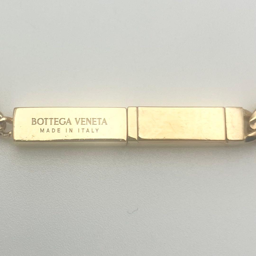 良品 ボッテガ ID チェーンブレスレット Ag925 バングル ゴールド