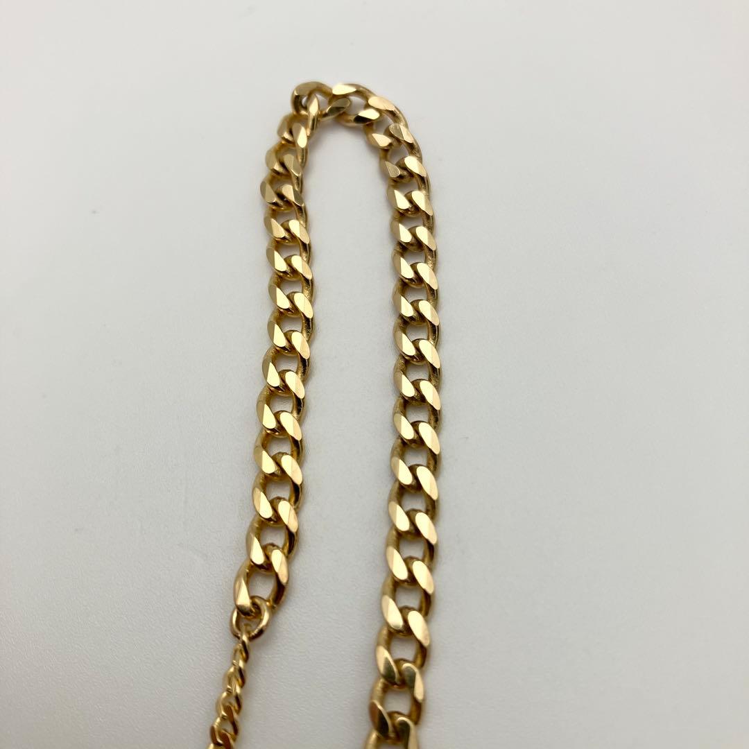 良品 ボッテガ ID チェーンブレスレット Ag925 バングル ゴールド