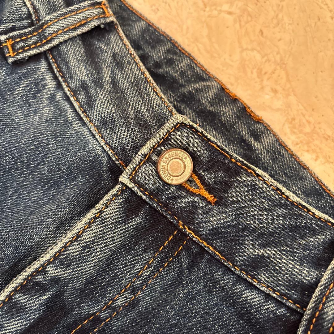 paulinebleu サイドベルトデザインコクーンワイドデニムパンツ　Mサイズ