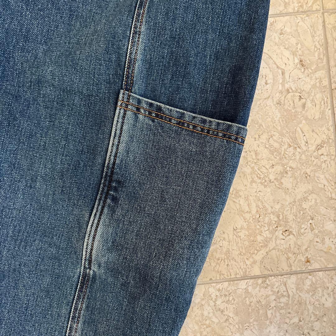 paulinebleu サイドベルトデザインコクーンワイドデニムパンツ　Mサイズ