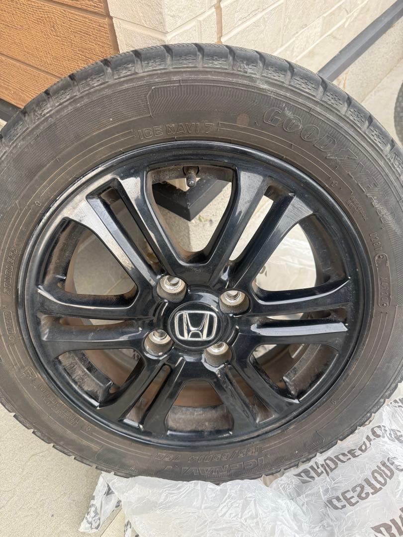 Nボックスカスタム純正ホイールセット ICE NAVI 7 155/65R14