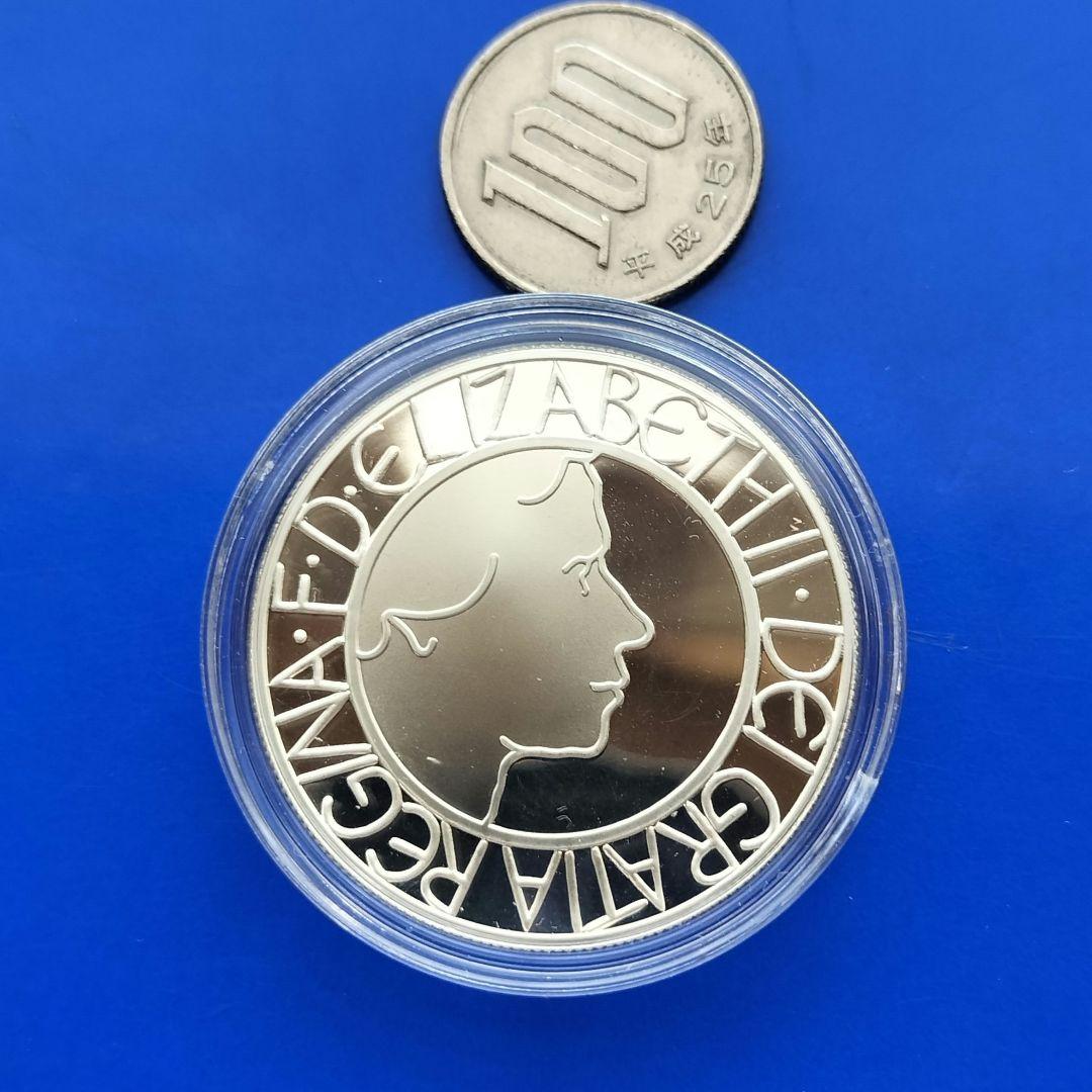 イギリス　５ポンドプルーフ銀貨（エリザベス2世戴冠50年記念）2003年